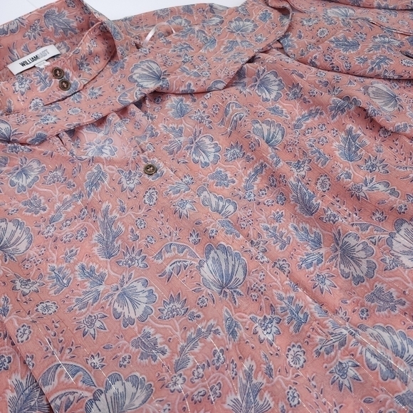 William Rast Boho Floral Top Sz L - Picture 4 of 16